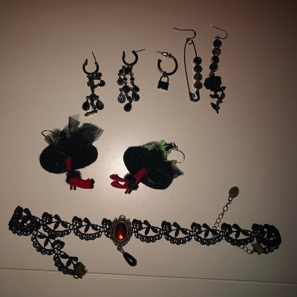Goth jewelry bundle